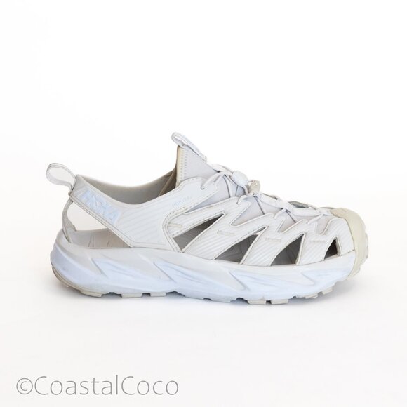 Hoka One One Hopara Unisex Sandals M 11/ W 12 Cream Gray Hiking Outdoor Comfort - Picture 1 of 11